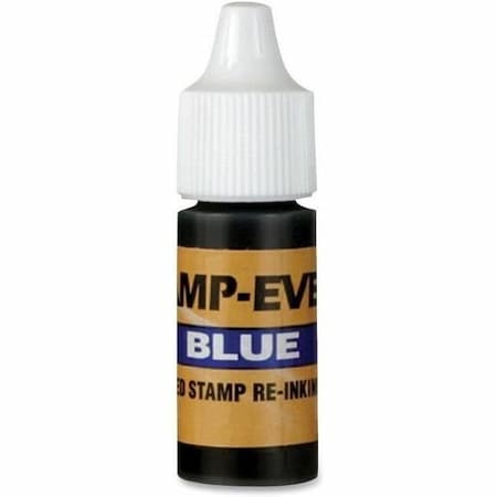 U.S. Stamp & Sign Refill Ink, f/Stamp-Ever Stamps, Plastic Bottle, 7 ml, Blue USS5029